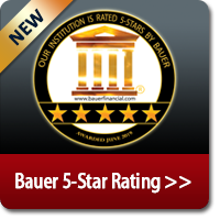 5 Star rated by Bauer Financial